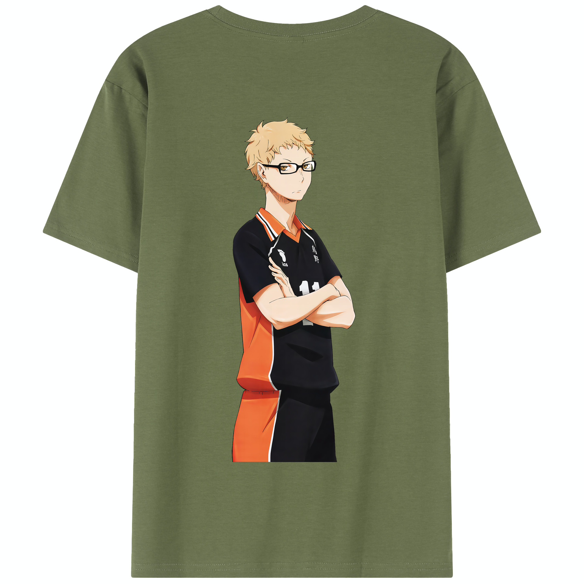 （画像用） ハイキュー!! Haikyu!! 綿100％半袖Tシャツ（背面プリント）